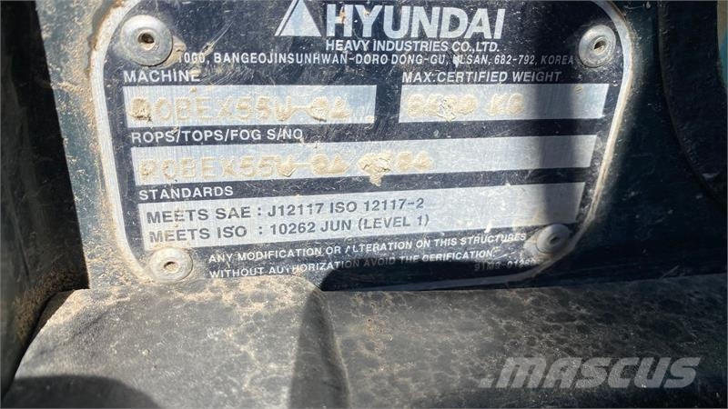 Hyundai 55W-9A Wielgraafmachines