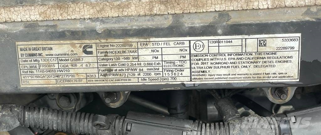 Hyundai HW 210 A Excavadoras de ruedas