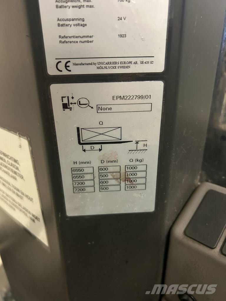 UniCarriers EPM100DTFVI655 معدات الرفع عالي المستوى