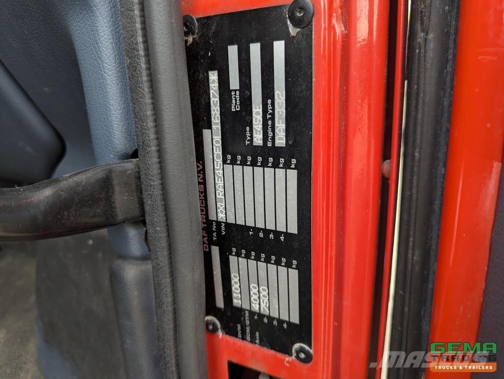 DAF AE45CE 210FF 4x2 Euro2 Ziegler TS08 LD2.800 HD265 Hasičské vozy
