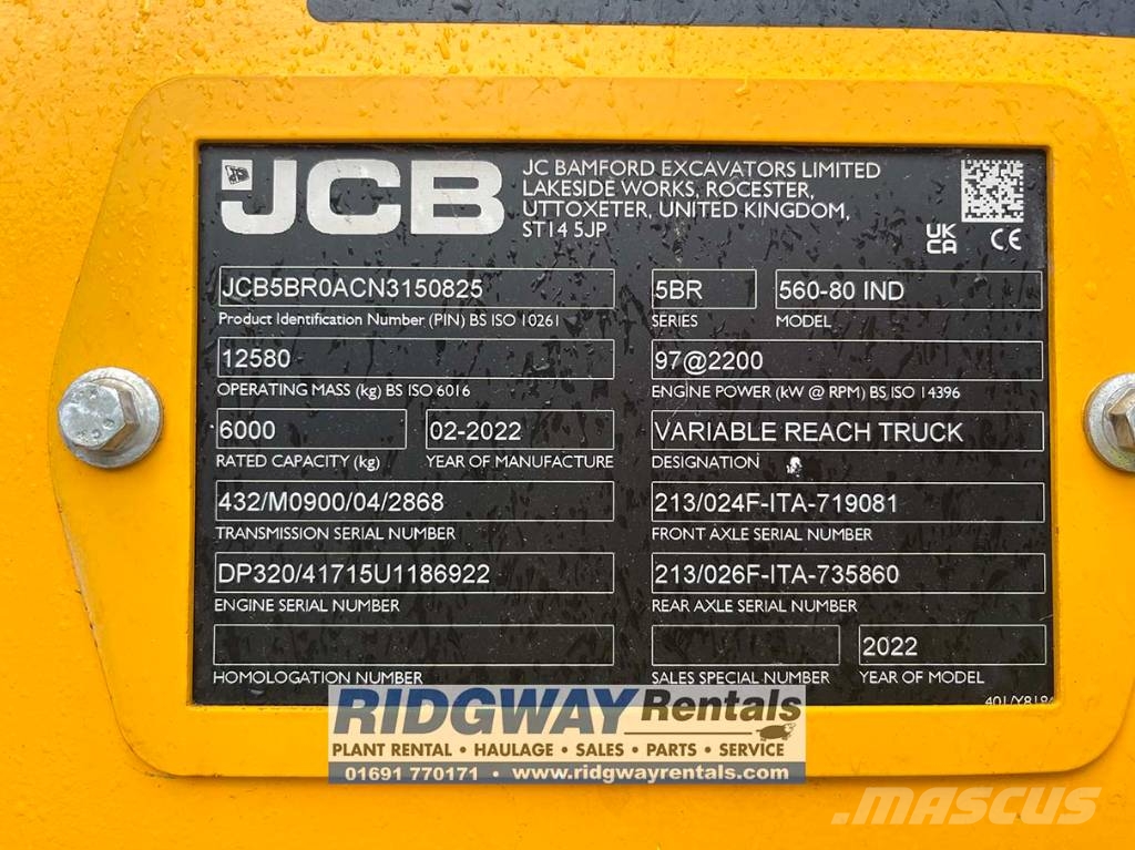 JCB 560-80 Teleskoplæssere