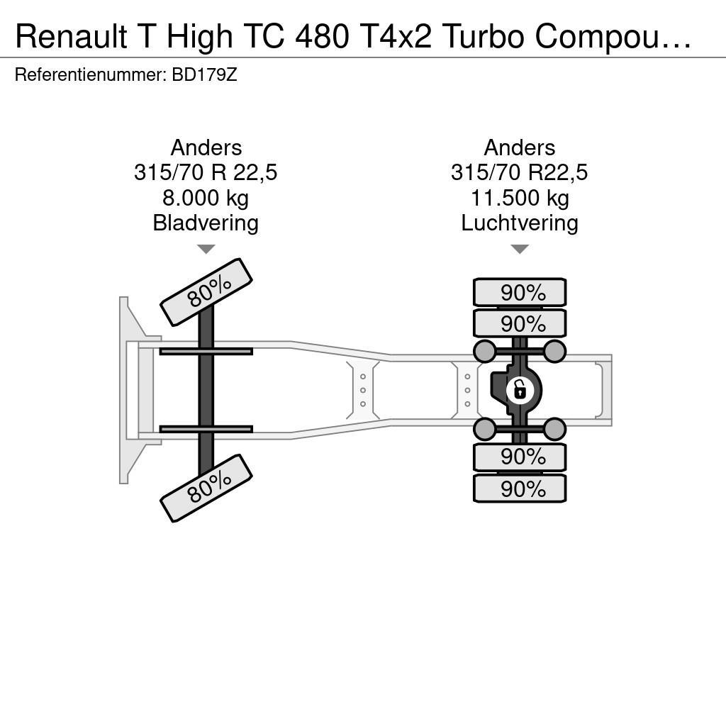 Renault T High TC 480 T4x2 Turbo Compound, Retarder, Euro Vlačilci