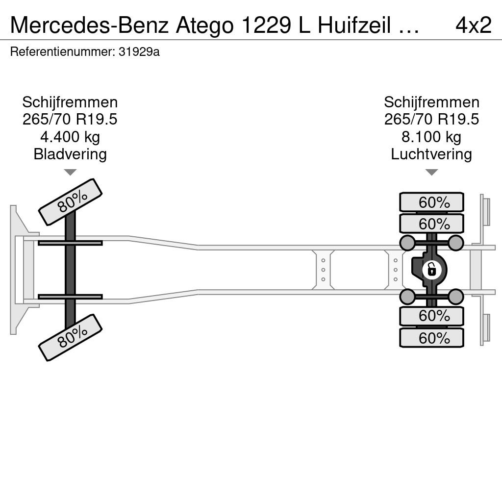 Mercedes-Benz Atego 1229 L Huifzeil met Borden / Euro 4 / Manual Kamioni sa ceradom