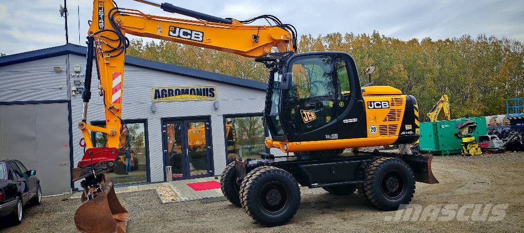 JCB JS 145 W TT4I, 4048h, NO AdBlue Bageri na kotačima