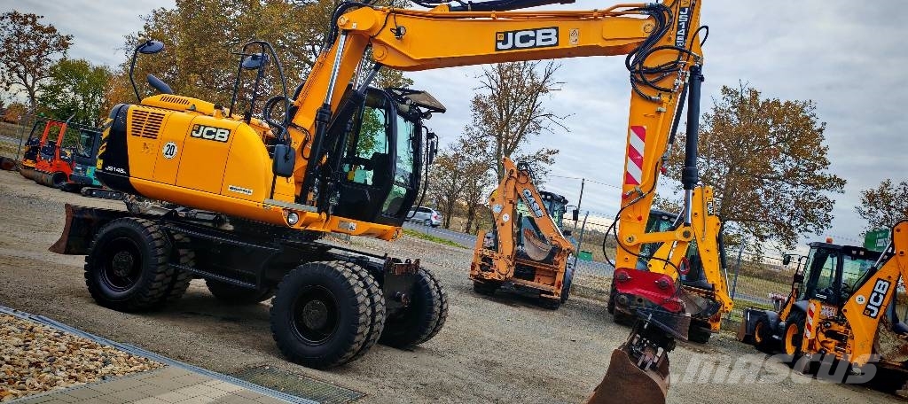 JCB JS 145 W TT4I, 4048h, NO AdBlue Bageri na kotačima