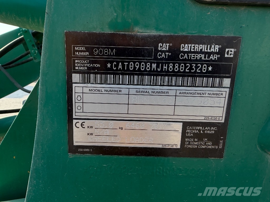 CAT 908M Naudoti ratiniai krautuvai