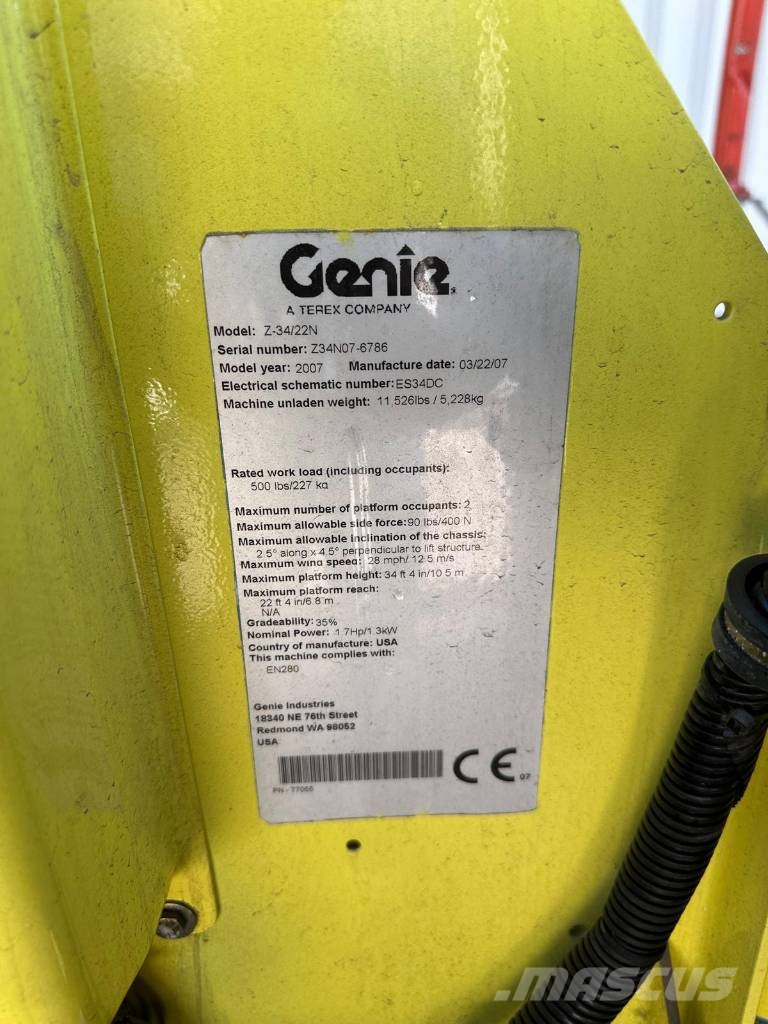 Genie Z 34/22 N Knikarmhoogwerkers