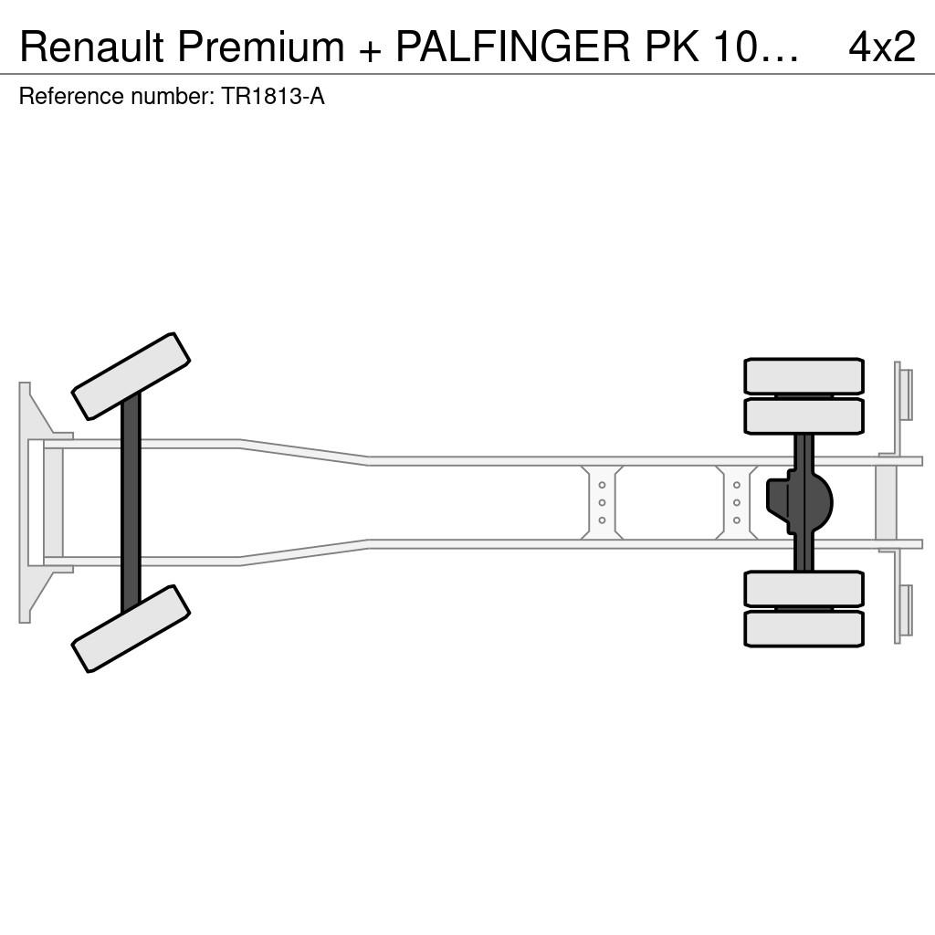 Renault Premium + PALFINGER PK 10000. 2 X EXT. + REMOTE + Bañeras basculantes usadas