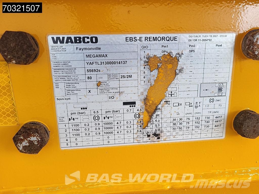 Faymonville F-S43-1ACA 3x Steering Extendable Nisko-utovarne poluprikolice