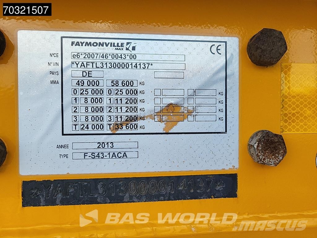 Faymonville F-S43-1ACA 3x Steering Extendable Nisko-utovarne poluprikolice