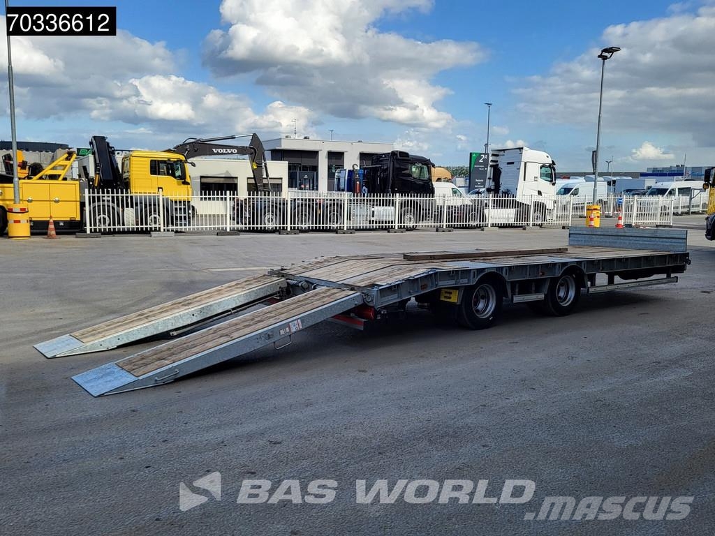 Humbaur HBTZ 217224 BS SCHRAEG 2 axles APK 01/27 Ramps Lif Tieflader