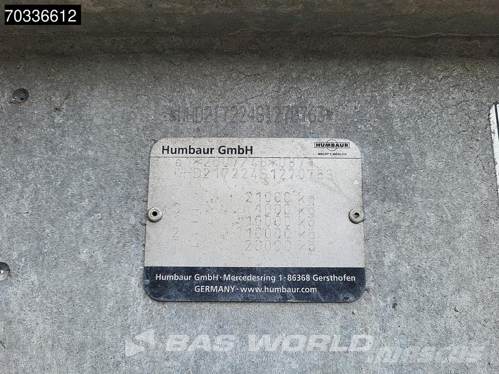 Humbaur HBTZ 217224 BS SCHRAEG 2 axles APK 01/27 Ramps Lif Tieflader