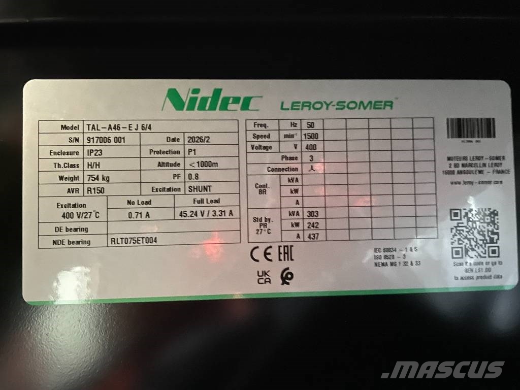 Scania DC09 072A - 300 kVA Generator - DPX-19760 Geradores a diesel
