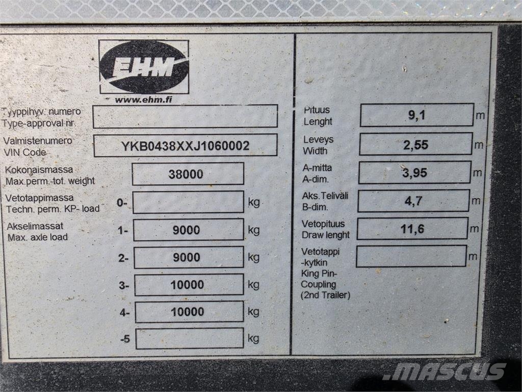 EHM Vaihtolavaperävaunu Kipper