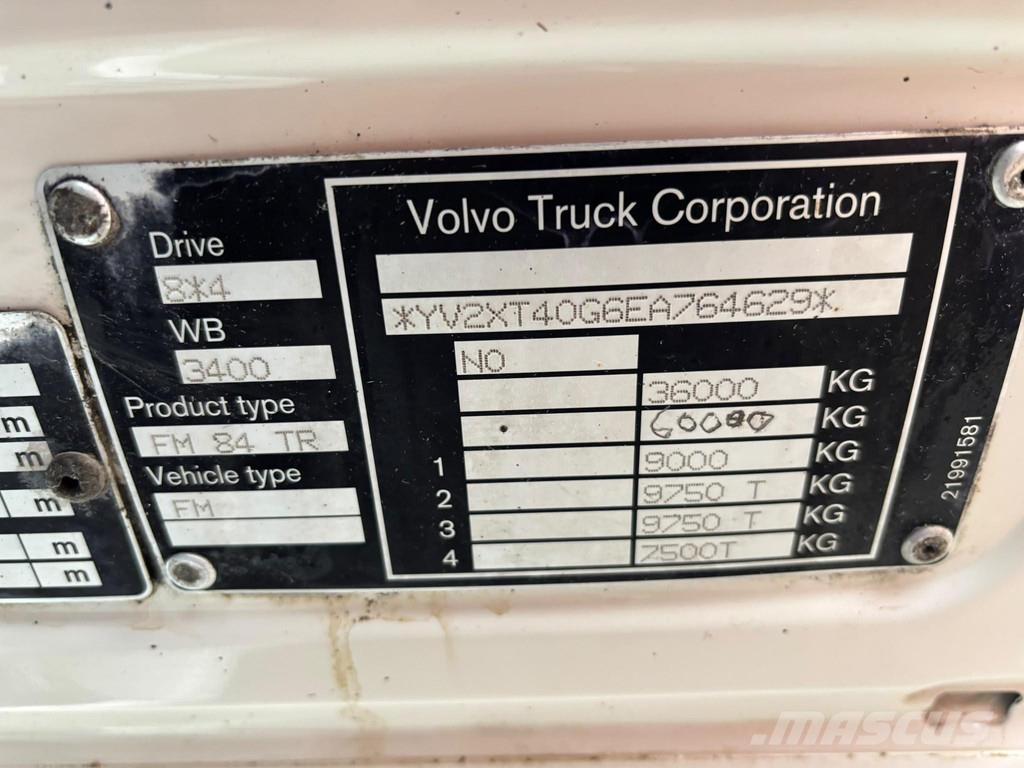 Volvo FM 500 8x4*4 HIAB XR 20 ton / L=5600 mm Camion ampliroll