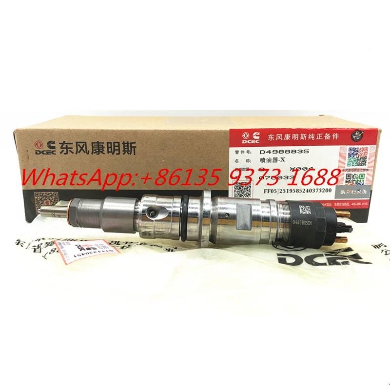 Cummins ISDE Diesel Engine Injector 4988835 0445120161 Motorer