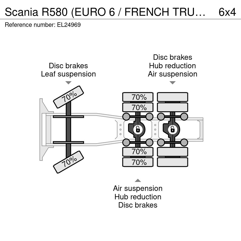 Scania R580 (EURO 6 / FRENCH TRUCK / BIG HUB / 6X4 / TAJF Tahače