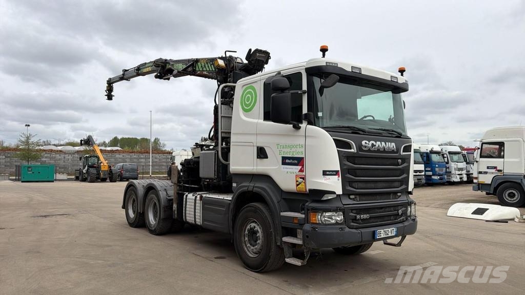 Scania R580 (EURO 6 / FRENCH TRUCK / BIG HUB / 6X4 / TAJF Tahače