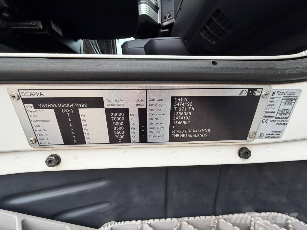 Scania R450LB8X4*4HNB Serie Nr 4192 Nosturiautot