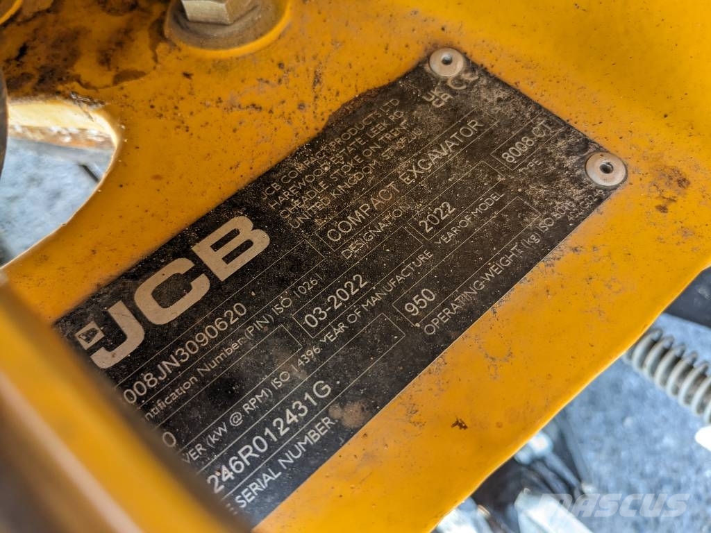 JCB 8008 CTS Mikrobagger / Minibagger Miniexcavadoras