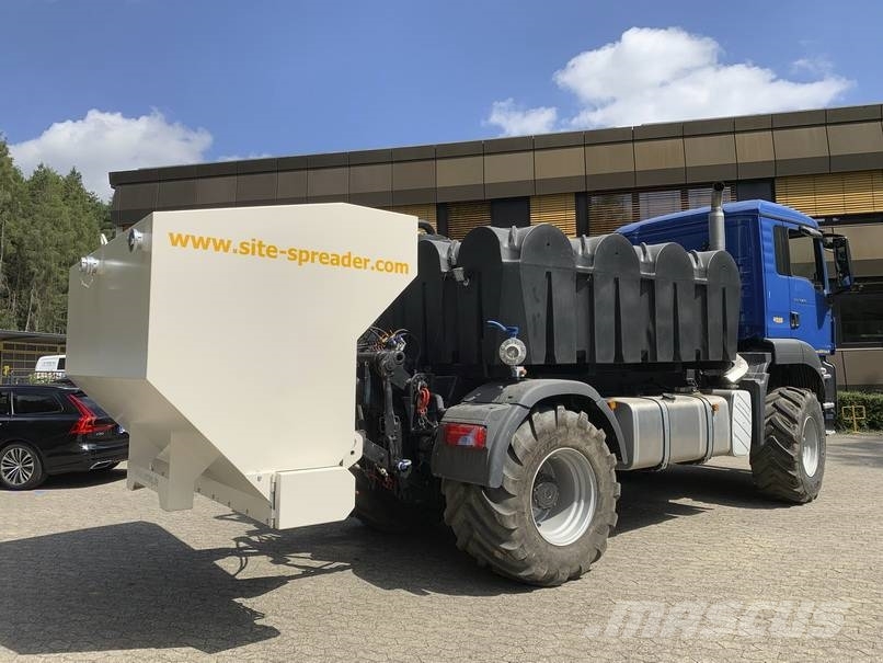Amag Bindemittelstreuer 5 m³ Heckanbau Traktor Asphalt-Recycler