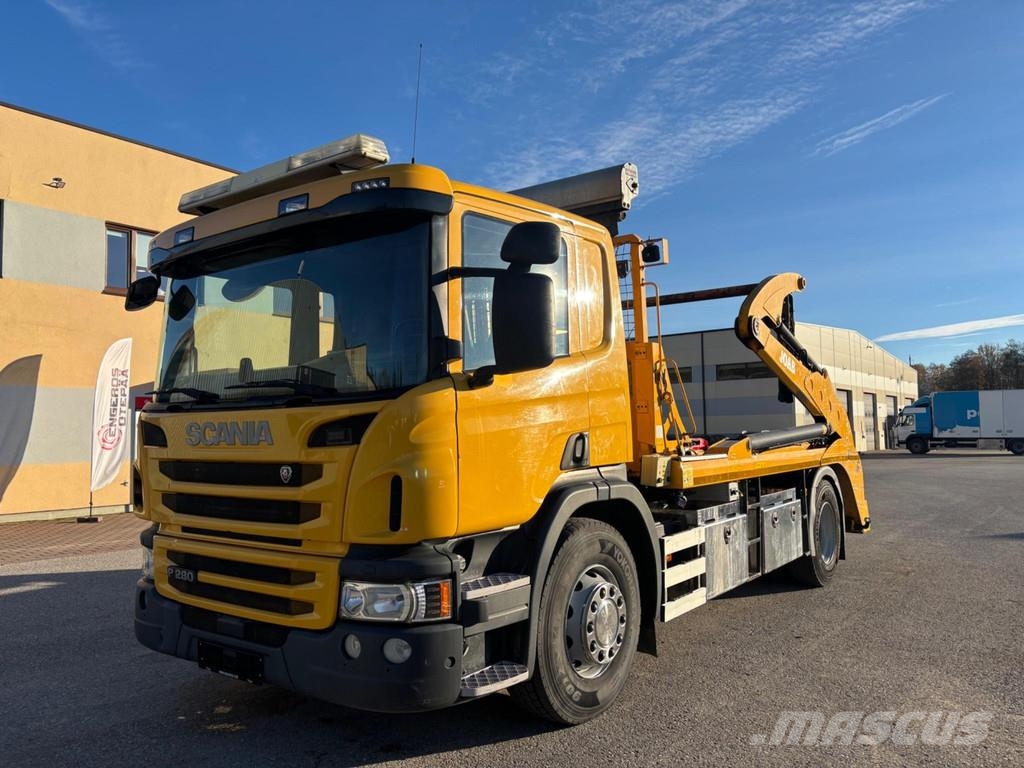 Scania P280 4x2 EURO6 + JOAB SKIP LOADER Kipplader