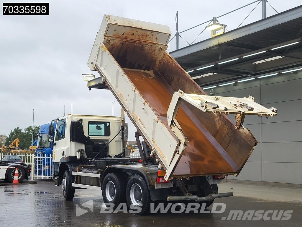 DAF CF 300 6X4 10m3 3-way topper Steel suspension Big- شاحنات قلابة