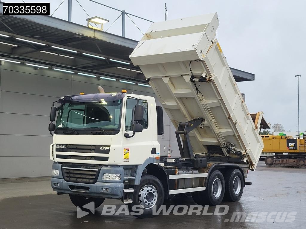 DAF CF 300 6X4 10m3 3-way topper Steel suspension Big- شاحنات قلابة