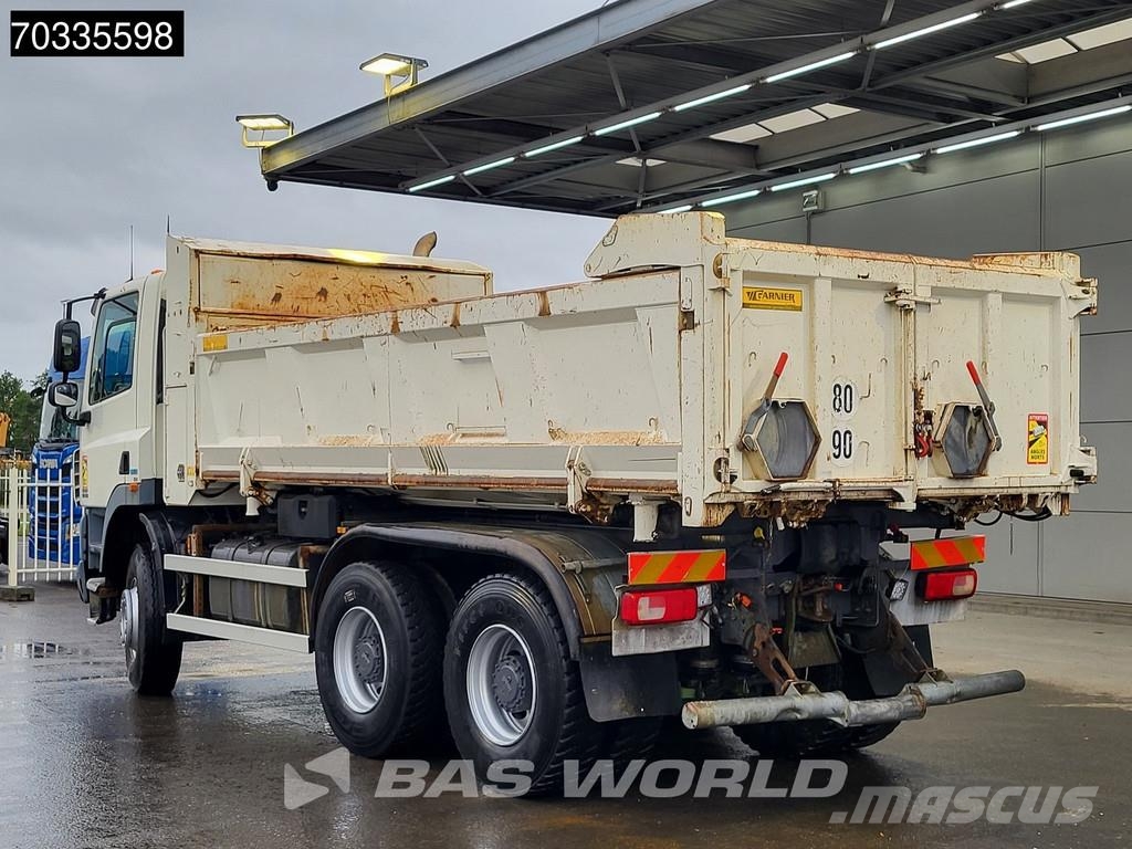 DAF CF 300 6X4 10m3 3-way topper Steel suspension Big- شاحنات قلابة