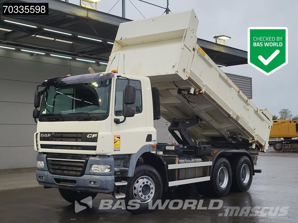 DAF CF 300 6X4 10m3 3-way topper Steel suspension Big- شاحنات قلابة