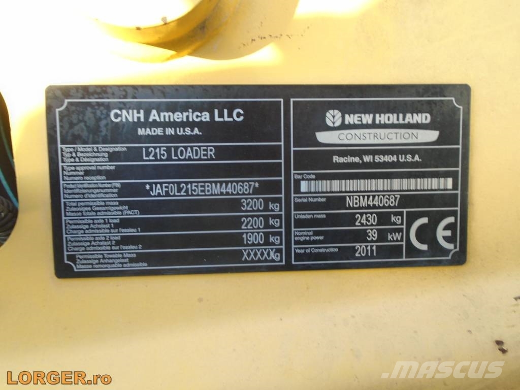 New Holland L 215 Skid steer loderler