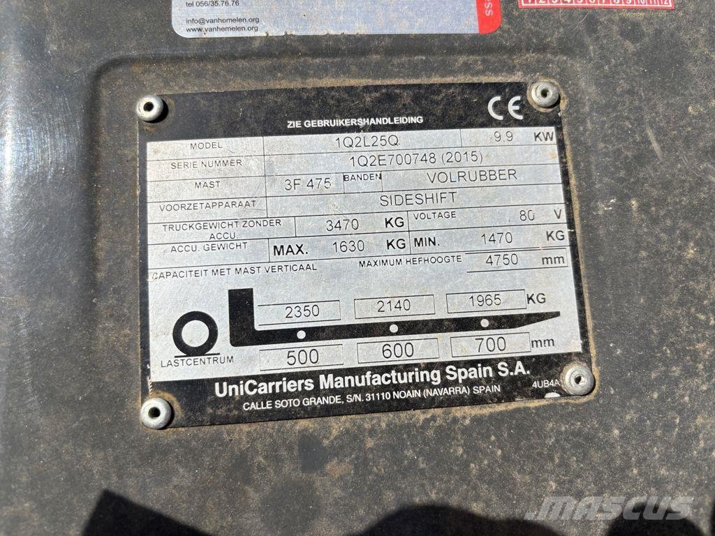 UniCarriers 1QL25Q HEFTRUCK ELEKTRISCH شاحنات ذات رافعات شوكية - أخرى