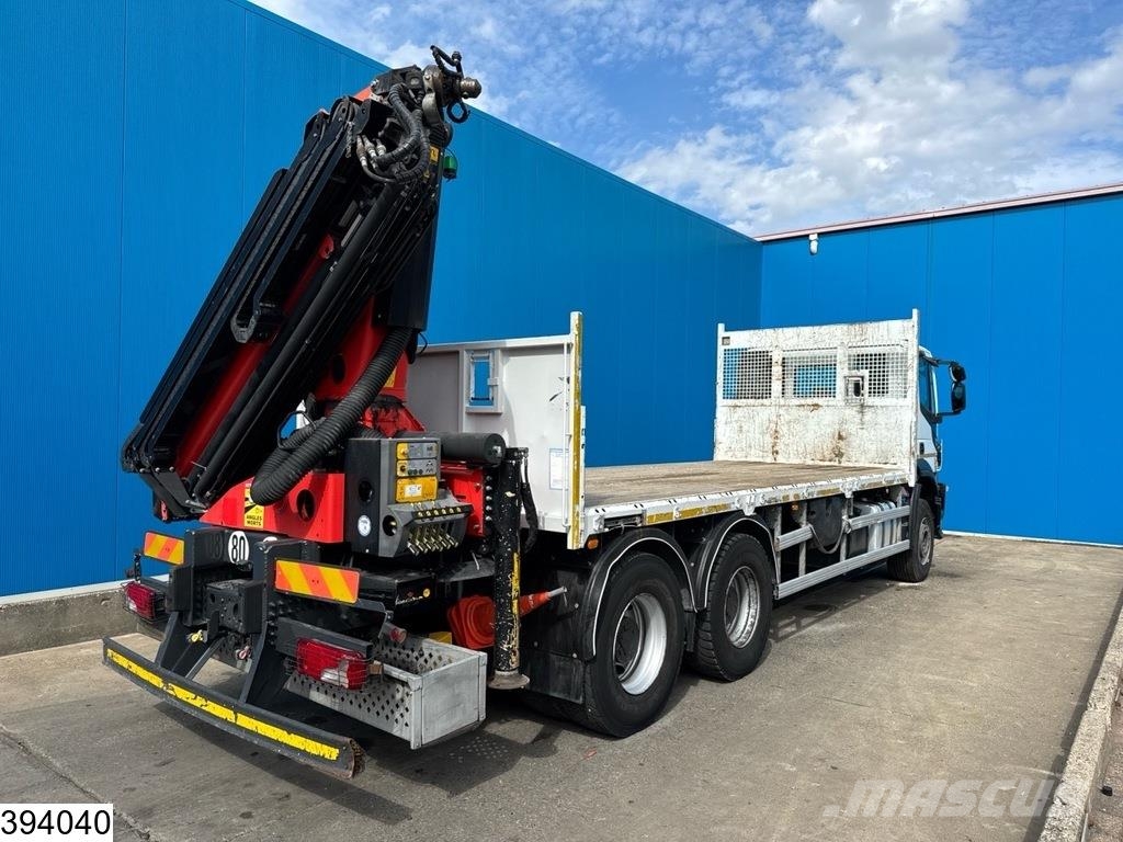Iveco X-Way 360 6X4, EURO 6, Steel suspension, Palfinger 平板式/側卸式卡車