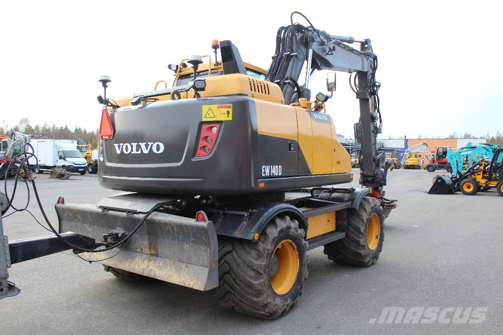 Volvo EW 140 D / Pyörittäjä, Kärry, Rasvari, Ym! Wheeled excavators