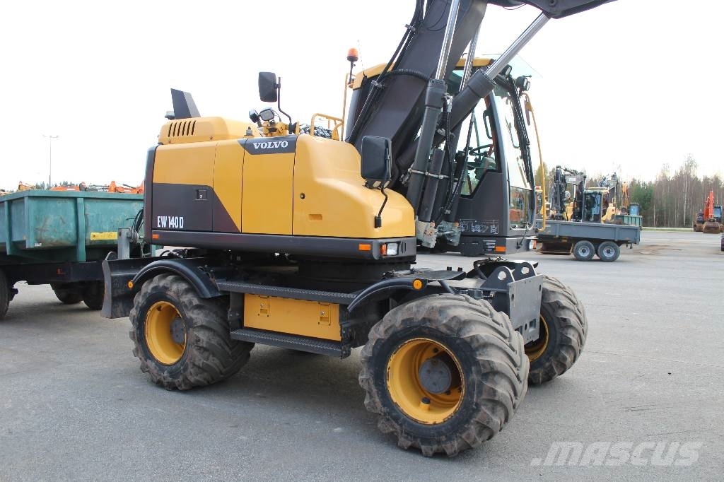 Volvo EW 140 D / Pyörittäjä, Kärry, Rasvari, Ym! Wheeled excavators