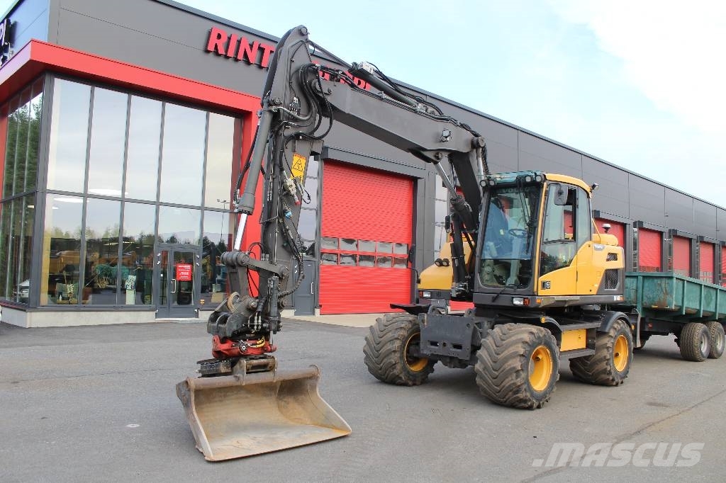 Volvo EW 140 D / Pyörittäjä, Kärry, Rasvari, Ym! Wheeled excavators