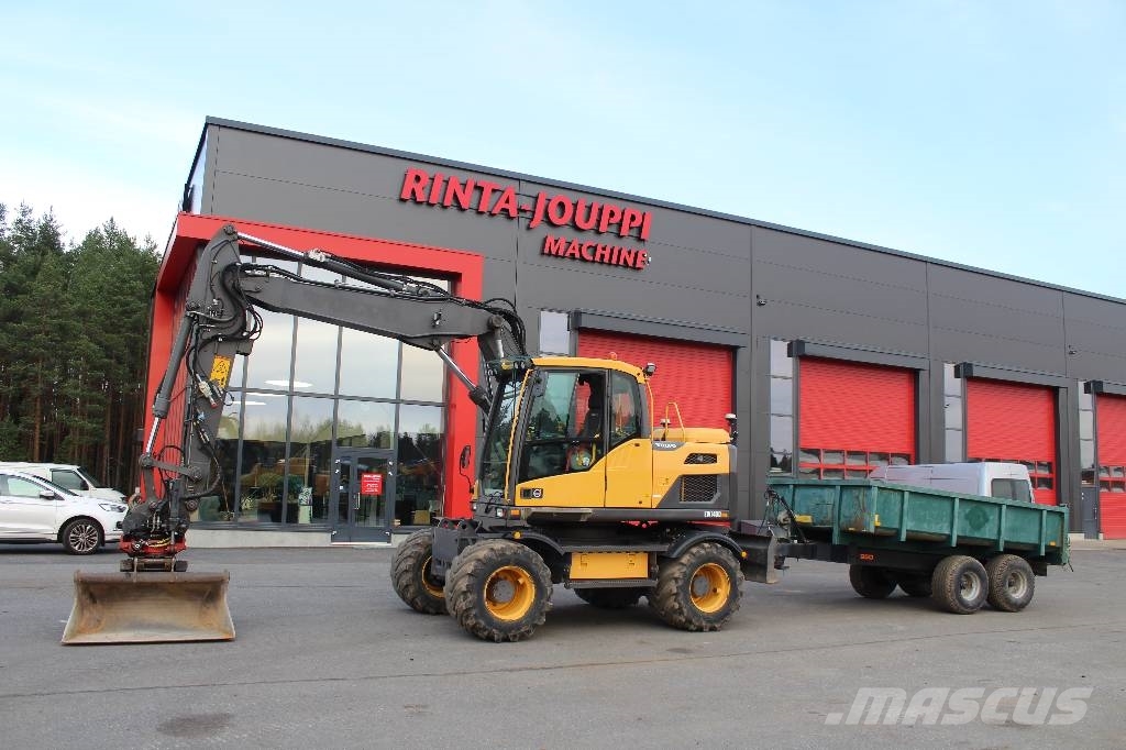 Volvo EW 140 D / Pyörittäjä, Kärry, Rasvari, Ym! Wheeled excavators