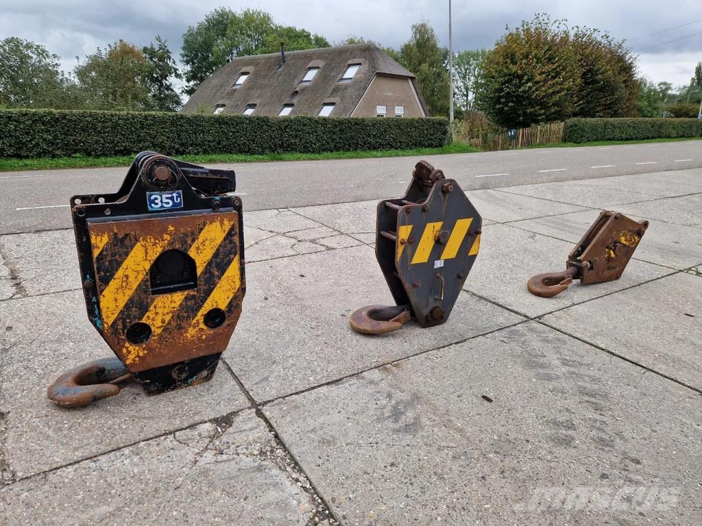Onbekend 3X Hijsblok cap. 35t, 20t, 15t. Muut koneet