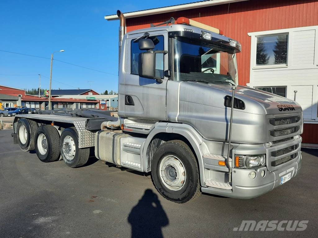 Scania T 124 شاحنات الرافعات الخطافية