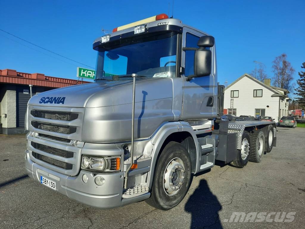 Scania T 124 شاحنات الرافعات الخطافية