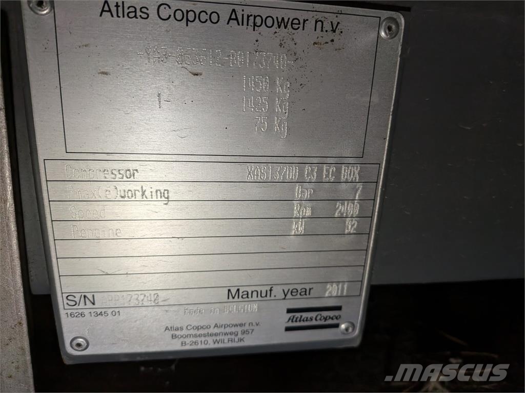 Atlas Copco XAS137 Kompresorji