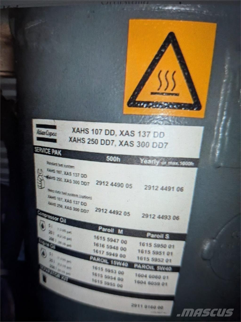 Atlas Copco XAS137 Kompresorji