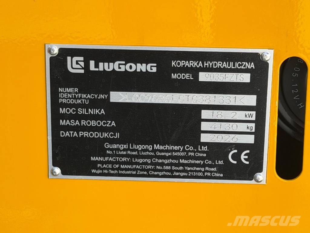 LiuGong 9035 FZTS Miniescavadeiras < 7t (Mini escavadeiras)