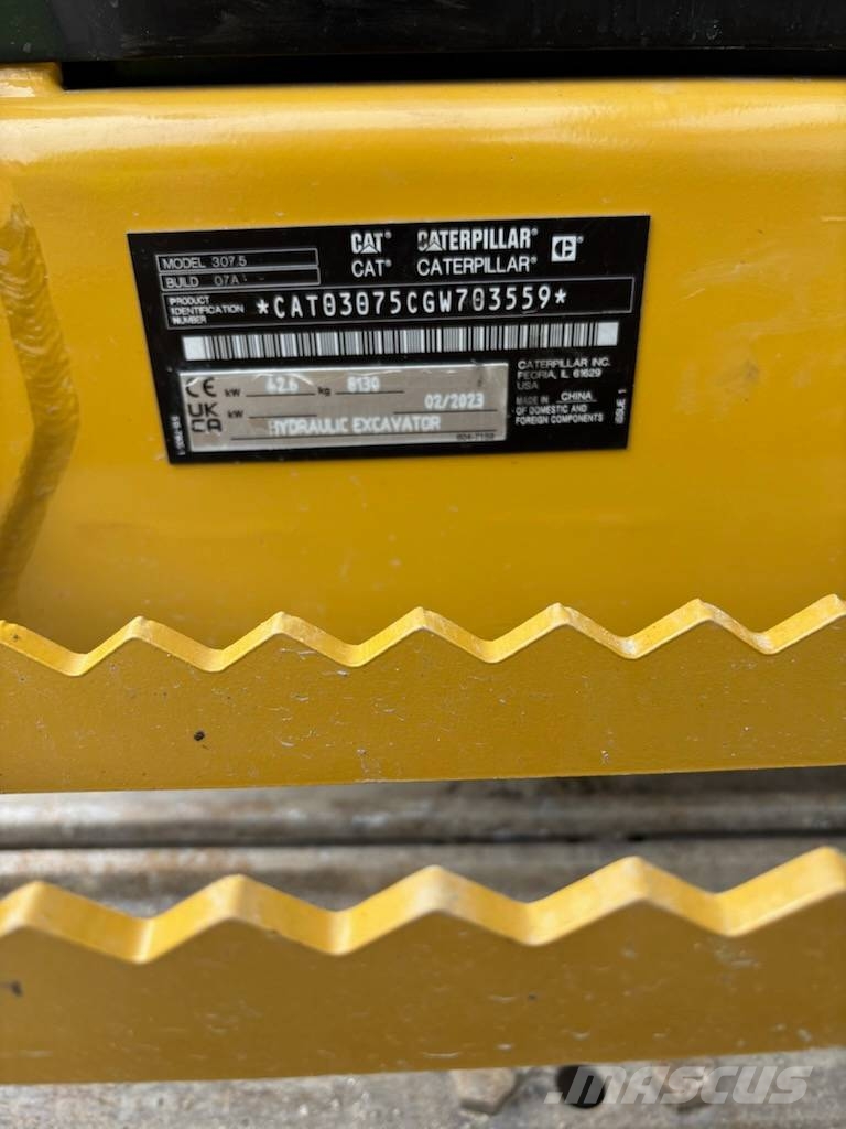 CAT 307.5 Midigrävmaskiner 7t - 12t