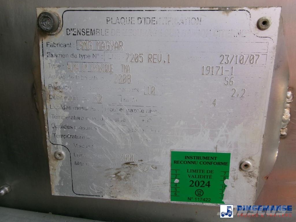 Volvo FE 280 4X2 fuel tank 13.6 m3 / 4 comp / ADR 07/07/ Camiões-cisterna