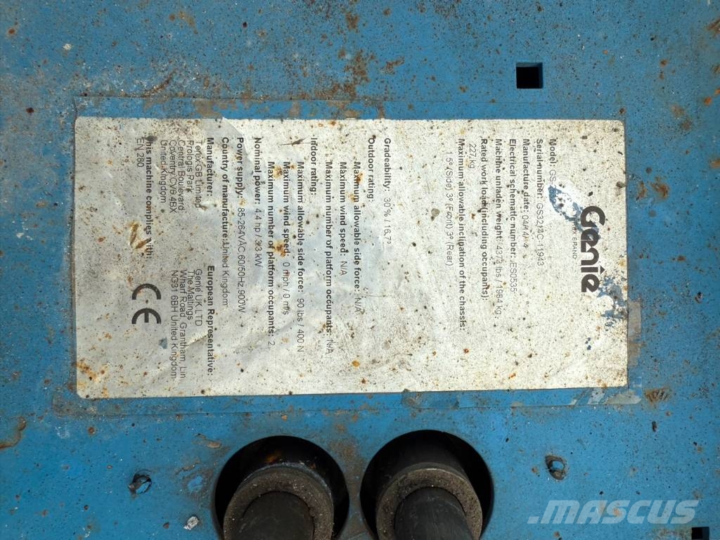 Genie gs 2632 schaar hoogwerker 10 meter Plataformas tijera