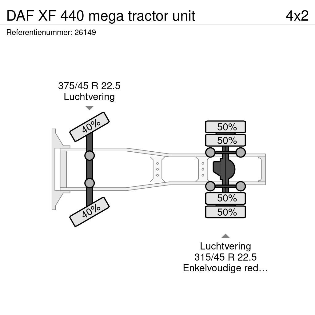 DAF XF 440 mega tractor unit Tractores (camiões)