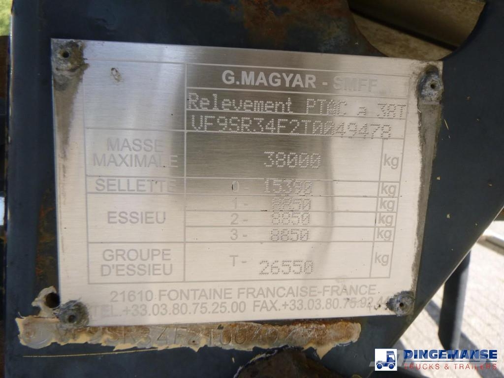 Magyar Chemical tank inox 33 m3 / 1 comp Semi remorque citerne