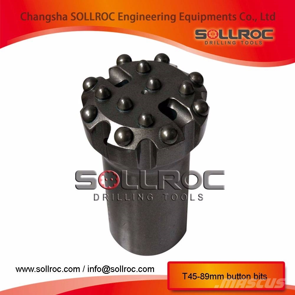 Sollroc tapered drill bit and thread button bits Комплектуючі і запасні частини для бурових установок