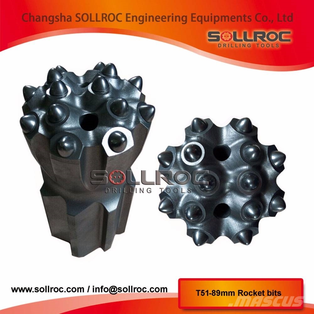 Sollroc tapered drill bit and thread button bits Комплектуючі і запасні частини для бурових установок